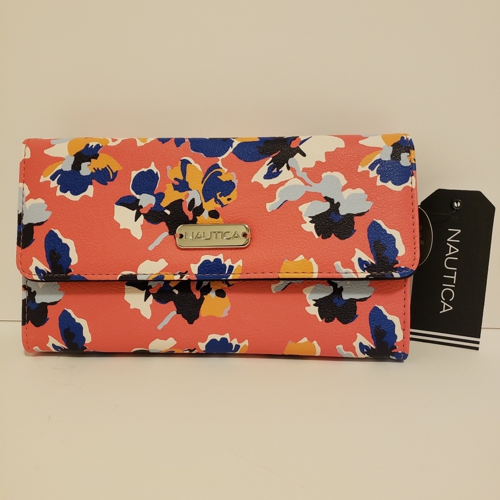 Nautica Floral Wallet NWT